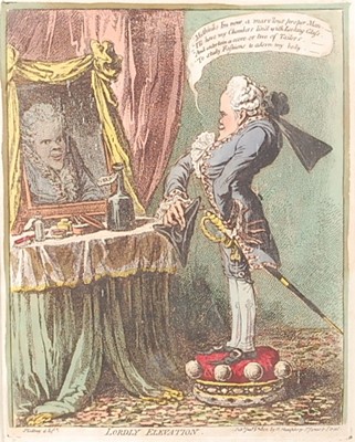 Lot 2394 - James Gillray (1757-1815) - Lordly Elevation,...