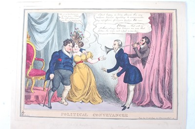 Lot 2398 - Six unframed 19th century hand-coloured...