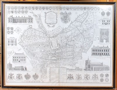Lot 2425 - Thomas Warren - 18th century survey map of the...