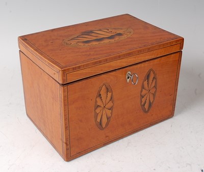 Lot 2340 - A George III satinwood, crossbanded and inlaid...