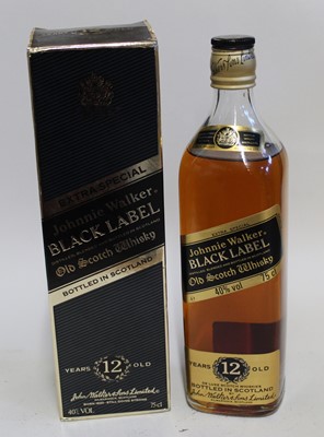 Lot 1365 - Johnnie Walker 12 year old Black Label Old...