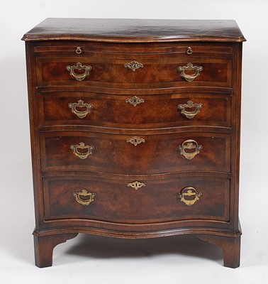 Lot 2527 - A George III style walnut and crossbanded...