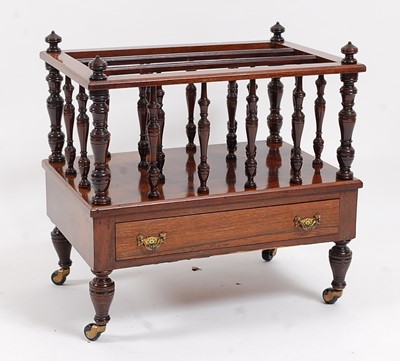 Lot 2512 - A late Victorian rosewood three-division music...
