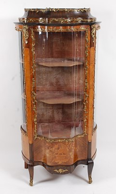 Lot 2515 - A Vernis Martin style walnut and kingwood...