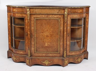 Lot 2516 - A Victorian burr walnut and marquetry inlaid...