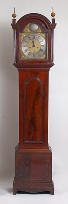 Lot 2456 - A George III mahogany longcase clock, the...