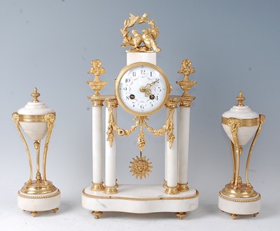 Lot 2454 - A mid-19th century French white marble and...