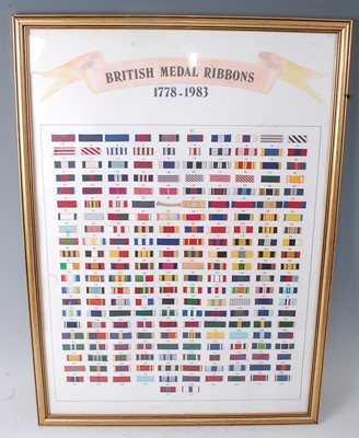 Lot 220 - A collection of British Medal Ribbons...