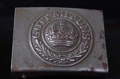 Lot 224 - An Imperial German belt buckle, the central...