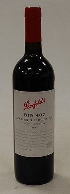 Lot 1147 - Penfolds Cabernet Sauvignon Bin 407, 2004,...