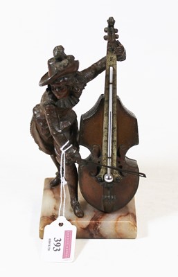 Lot 393 - An early 20th centry bronzed metal novelty...