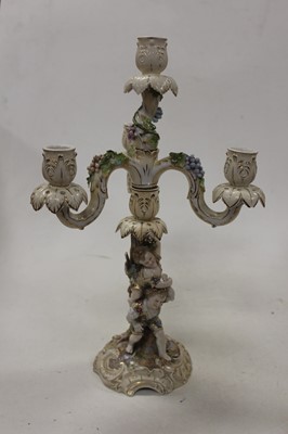 Lot 101 - A pair of 19th century continental porcelain...