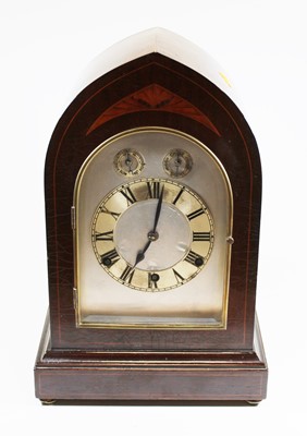 Lot 56 - An Edwardian and later mahogany cased 8-day...