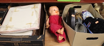 Lot 130 - Two boxes of miscellaneous items, to include...