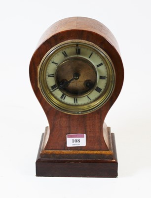 Lot 108 - An early 20th century French walnut cased...
