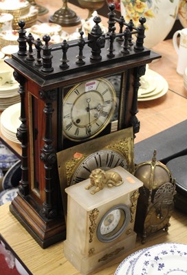 Lot 228 - A late 19th century continental walnut and...