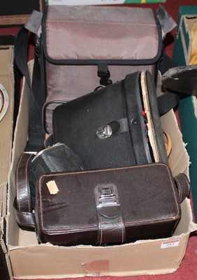 Lot 257 - A Praktica BX20 camera; together with a Kodak...