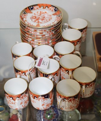 Lot 297 - A set of twelve Royal Crown Derby coffee cans...