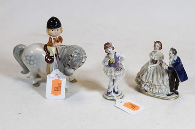Lot 299 - A Beswick Thelwell girl on pony, boxed;...