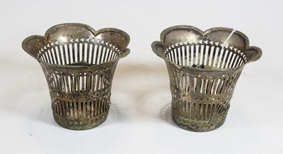 Lot 317 - A pair of early 20th century white metal...