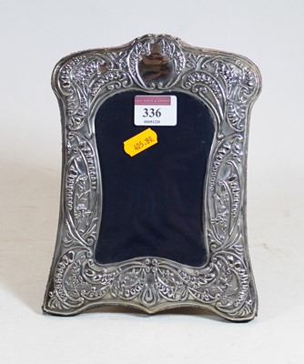 Lot 336 - A modern silver clad easel photograph frame,...