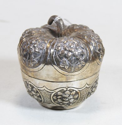 Lot 338 - An early 20th century Indian white metal spice...