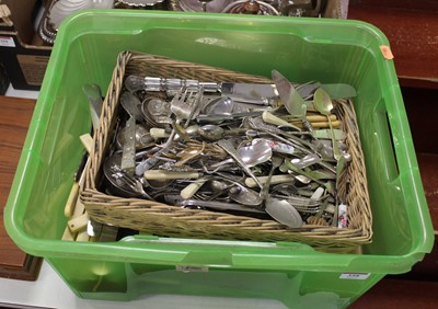Lot 358 - A large collection of loose silver plate and...