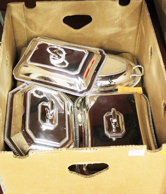 Lot 374 - An early 20th century silver plated...