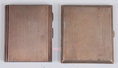 Lot 89 - An Art Deco silver pocket cigarette case,...