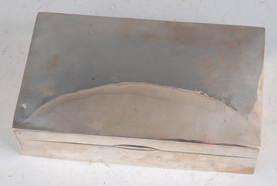 Lot 92 - A large early 20th century silver table cigar...