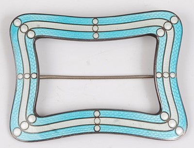 Lot 159 - An Art Deco sterling silver and guilloche...