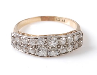 Lot 2510 - A late Victorian yellow and white metal,...