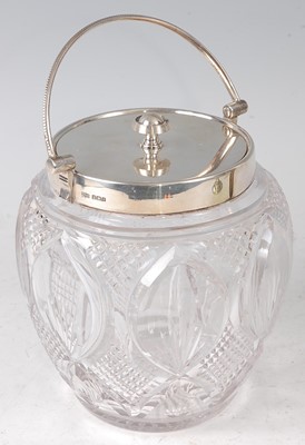 Lot 80 - An early 20th century silver and heavy cut...