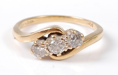 Lot 2523 - An 18ct yellow and white gold, diamond...