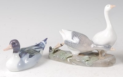 Lot 29 - A Royal Copenhagen porcelain model of two...