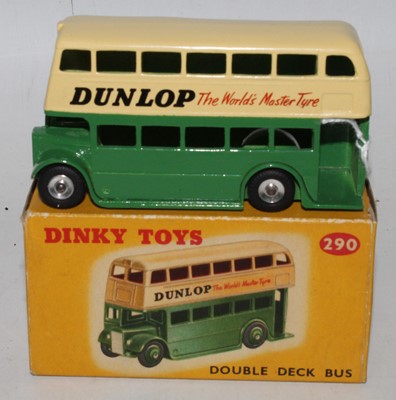 Lot 1402 - Dinky Toys, 290, Dunlop Bus, comprising green...