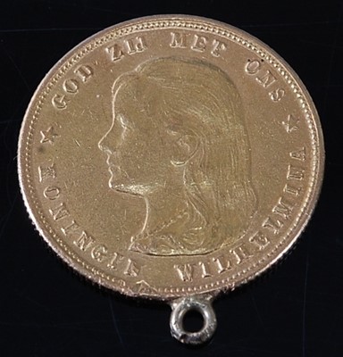 Lot 2063 - Netherlands, 1897 gold 10 gulden, Wilhelmina...
