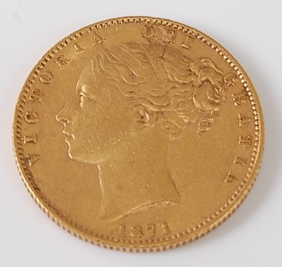 Lot 2027 - Great Britain, 1871 gold full sovereign,...