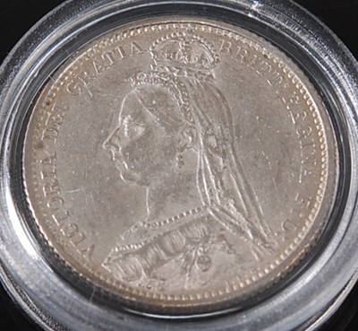 Lot 2124 - Great Britain, 1887 sixpence, Victoria jubilee...