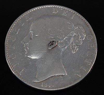 Lot 2104 - Great Britain, 1844 crown, Victoria young bust,...