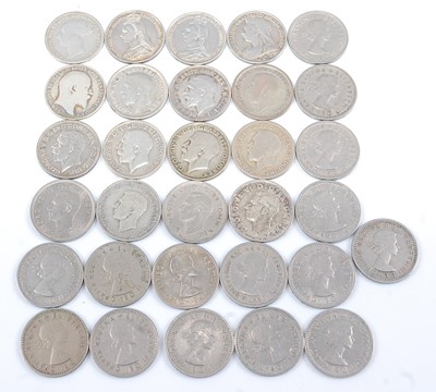 Lot 2132 - Great Britain, 1887 sixpence, Victoria jubilee...