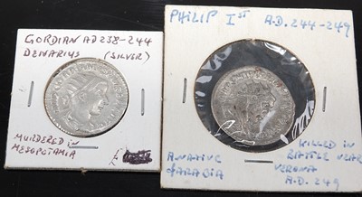 Lot 2154 - Roman, Gordian III (AD 238-244) silver...