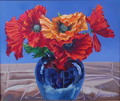 Lot 256 - Hugh de Wet (Contemporary School) - Still life...