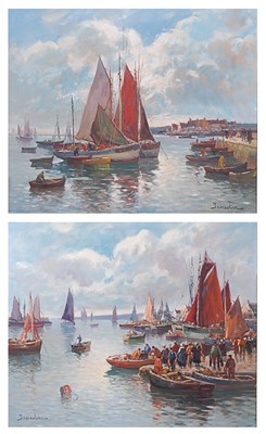 Lot 241 - Eugene Demester (1914-1984)  - Pair; Sailing...