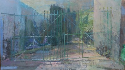 Lot 279 - Fred Cuming RA (b.1930) - Gate at Salase,...