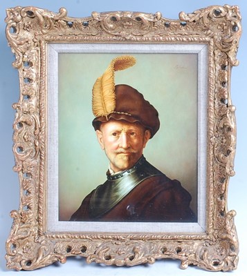 Lot 218 - Alan R Telford - An officer, after Rembrandt,...
