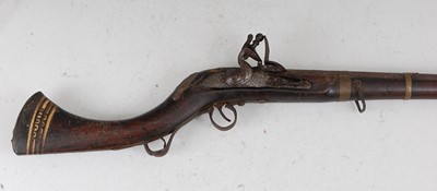 Lot 26 - * A 19th century Afghan flintlock jezail...