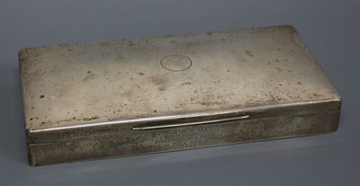 Lot 120 - A large early 20th century silver table-top...