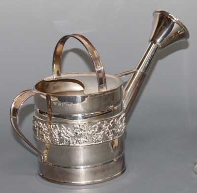 Lot 132 - A good contemporary silver novelty watering...