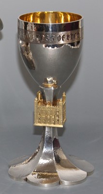Lot 133 - Robert Welch - a 1970s silver and parcel-gilt '...
